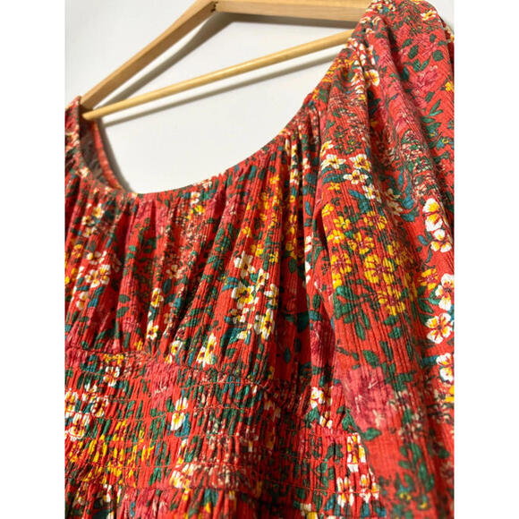 Torrid 1 Floral Peplum Blouse - Picture 3 of 5